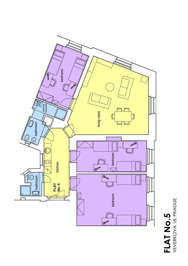 Letna Apartments Prag Exteriör bild